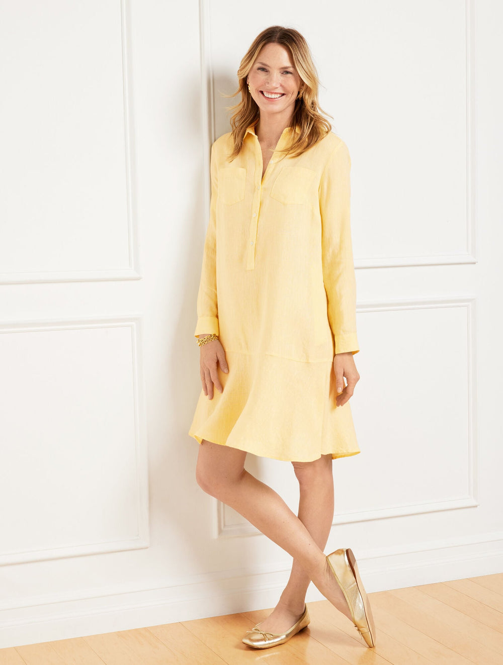 LINEN SHIRTDRESS | Talbots discount