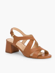 MILLIE STRAPS NAPPA BLOCK HEEL SANDALS | Talbots US