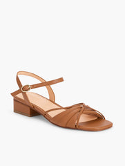 VIV STRAPPY NAPPA BLOCK HEEL SANDALS | Talbots on sale