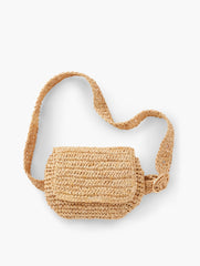 HAT ATTACK STRAW BELT BAG | Talbots online