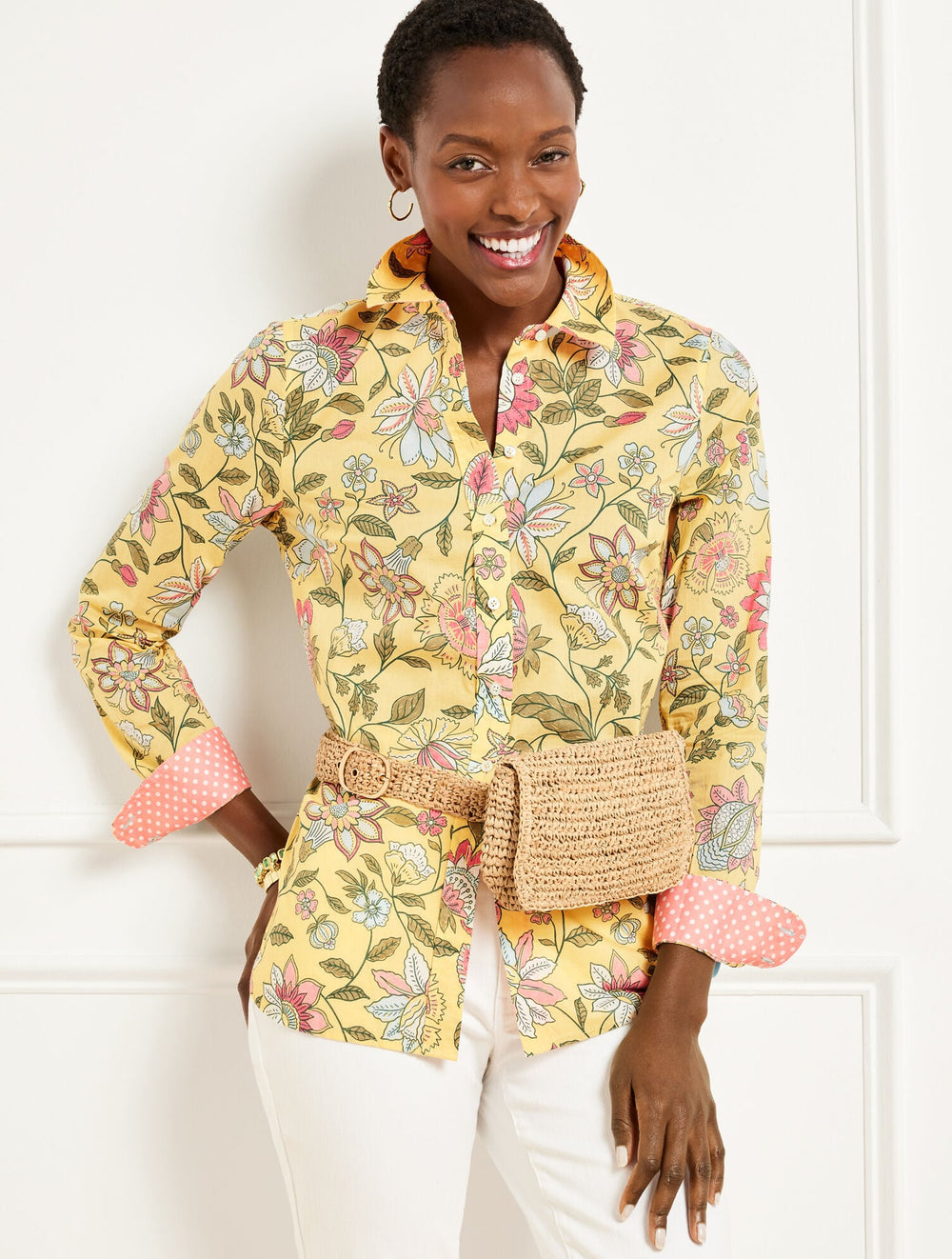 HAT ATTACK STRAW BELT BAG | Talbots online