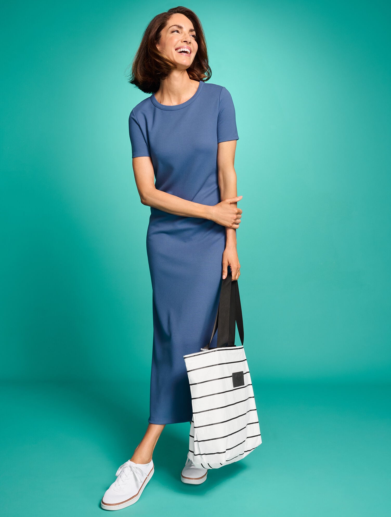 ALOHA COLLECTION PINSTRIPE DAY TRIPPER TOTE | Talbots near me