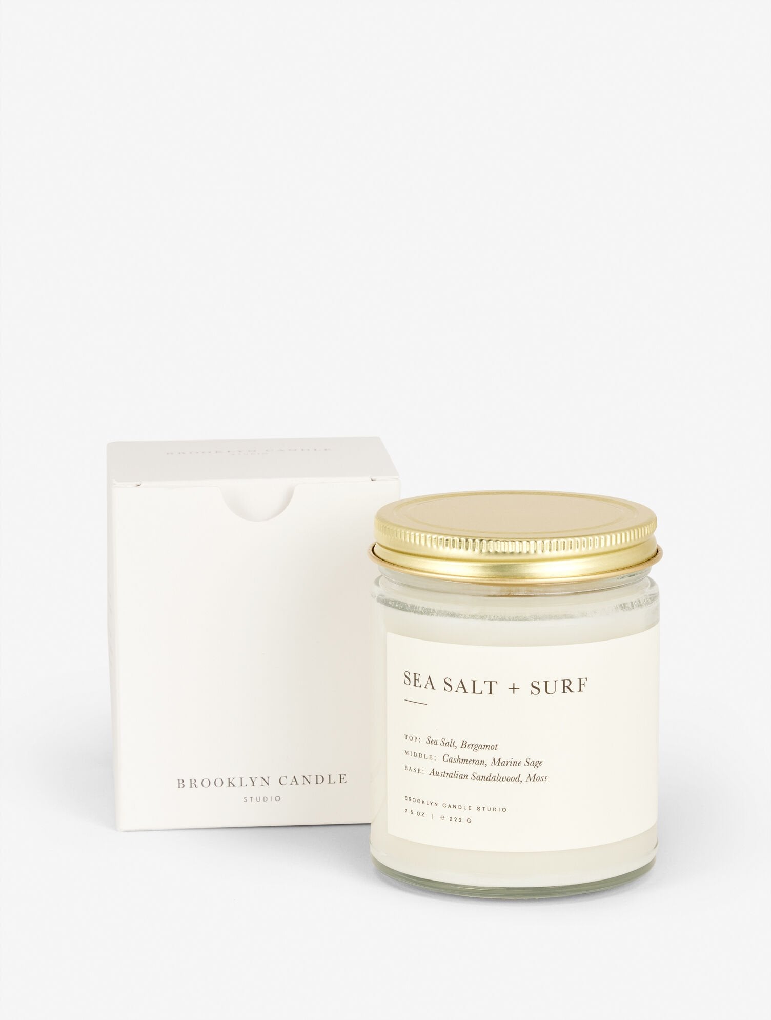 SEA SALT + SURF SCENTED CANDLE BY BROOKLYN CANDLE STUDIO | Talbots for sale