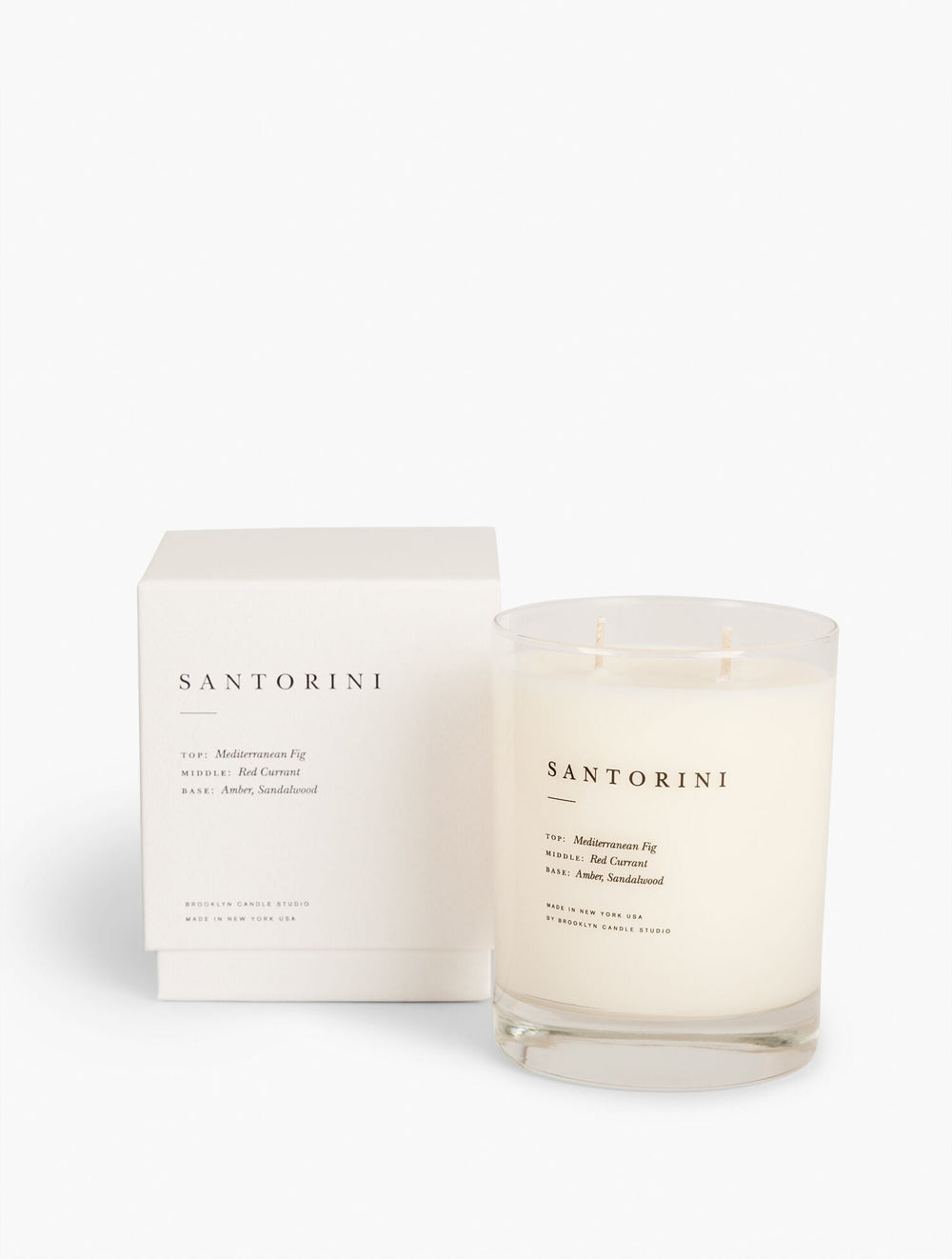 SANTORINI CLASSIC 2-WICK CANDLE BY BROOKLYN CANDLE STUDIO | Talbots discount