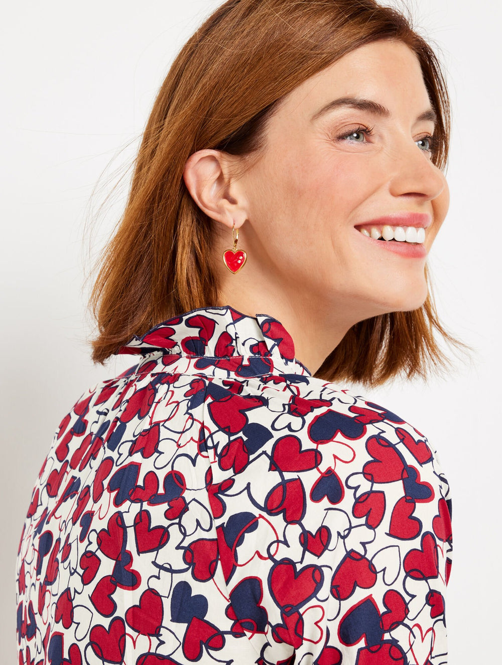 BUTTON FRONT TOP - ENTWINED HEARTS | Talbots online