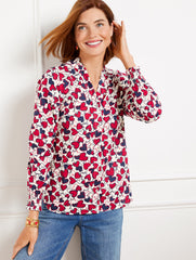 BUTTON FRONT TOP - ENTWINED HEARTS | Talbots online