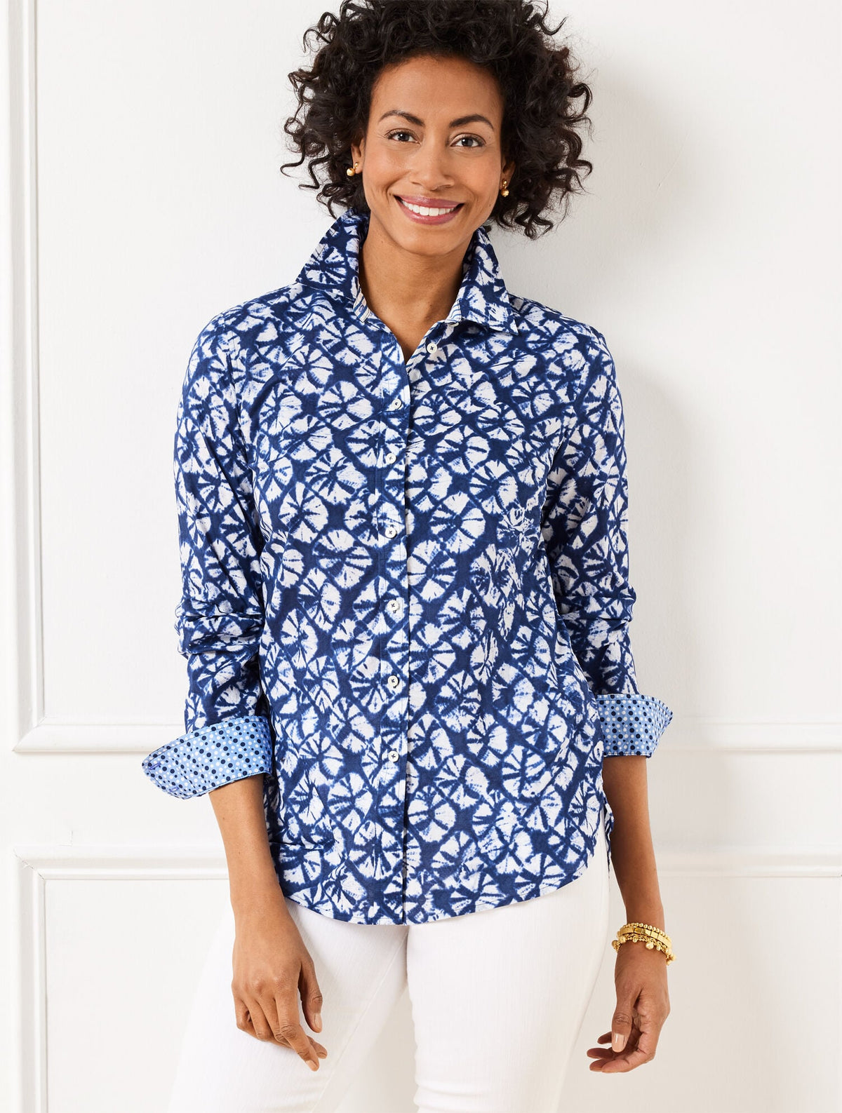 MODERN CLASSIC SHIRT - BATIK FOULARD | Talbots online