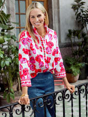 POPPY FLORAL POPOVER | Talbots online