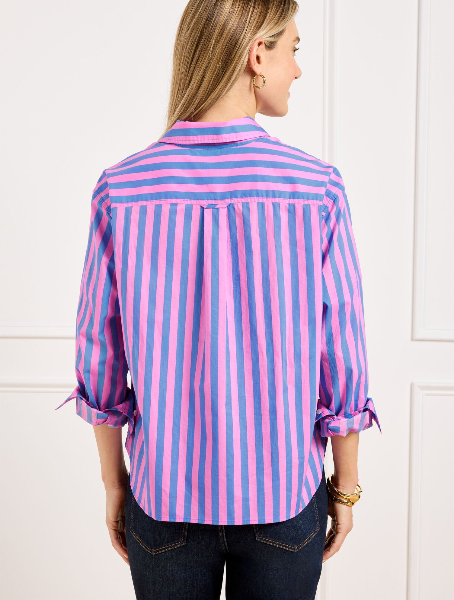 SHORT SHIRT - GARDEN STRIPE | Talbots for sale