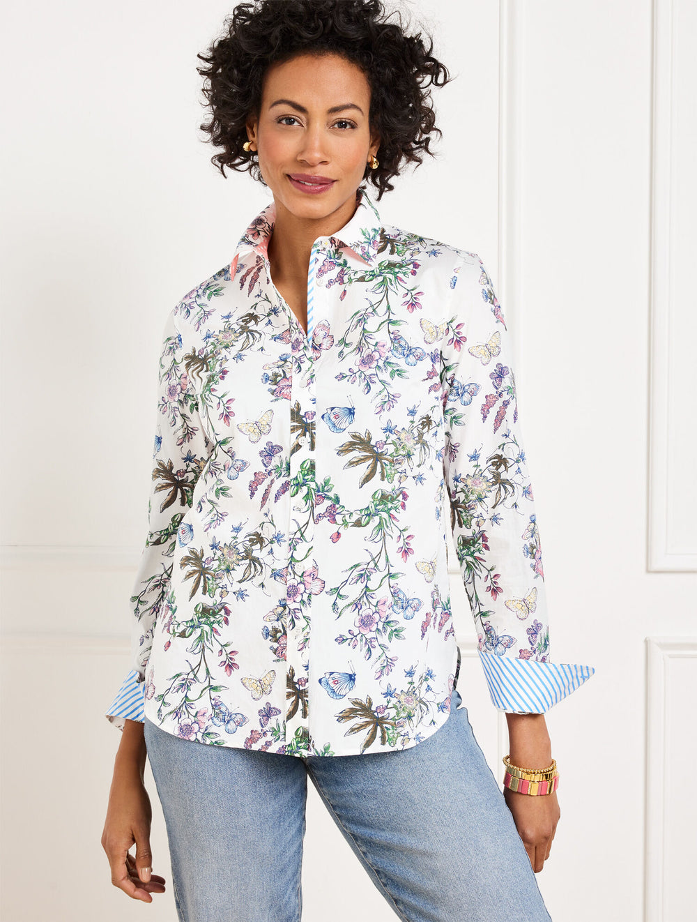 MODERN CLASSIC SHIRT - PENCIL BUTTERFLY | Talbots outlet