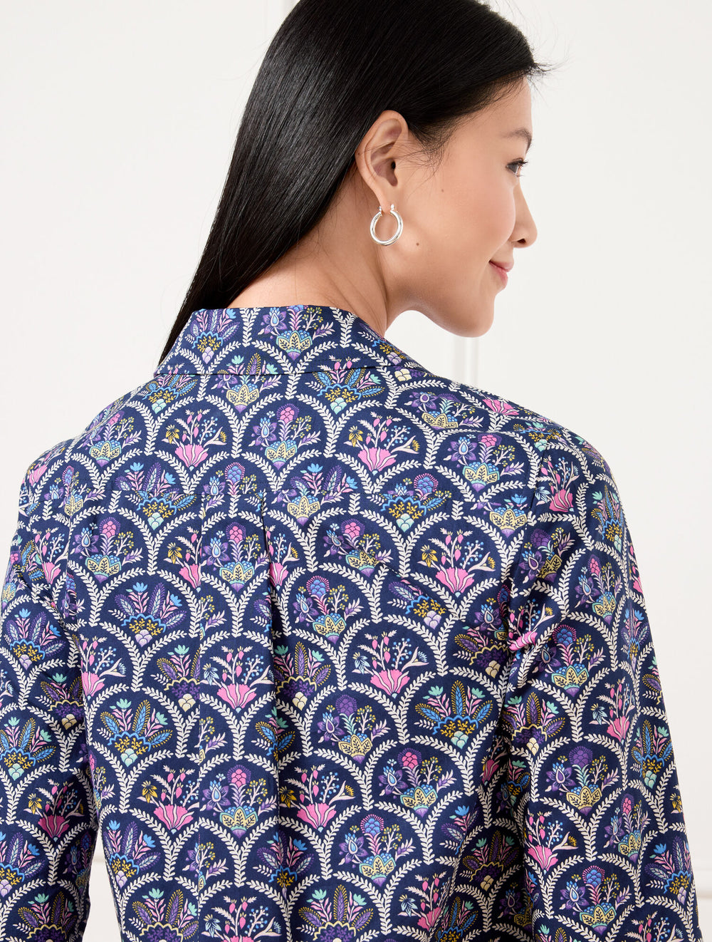 MODERN CLASSIC SHIRT - SCALLOPED FLORAL | Talbots online