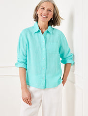 LINEN SHIRT - CROSS DYED | Talbots outlet
