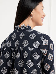 EMBROIDERED FLORAL TOP | Talbots online