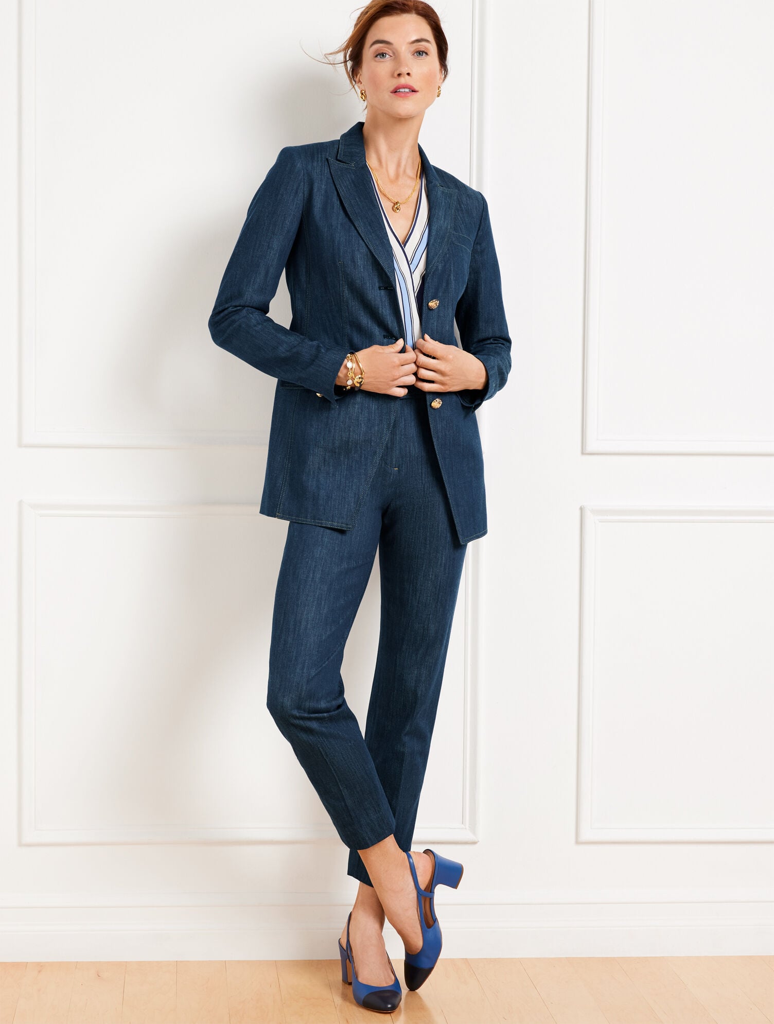 REFINED DENIM JACKET | Talbots outlet