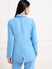 NO CLOSE LINEN BLAZER | Talbots sale