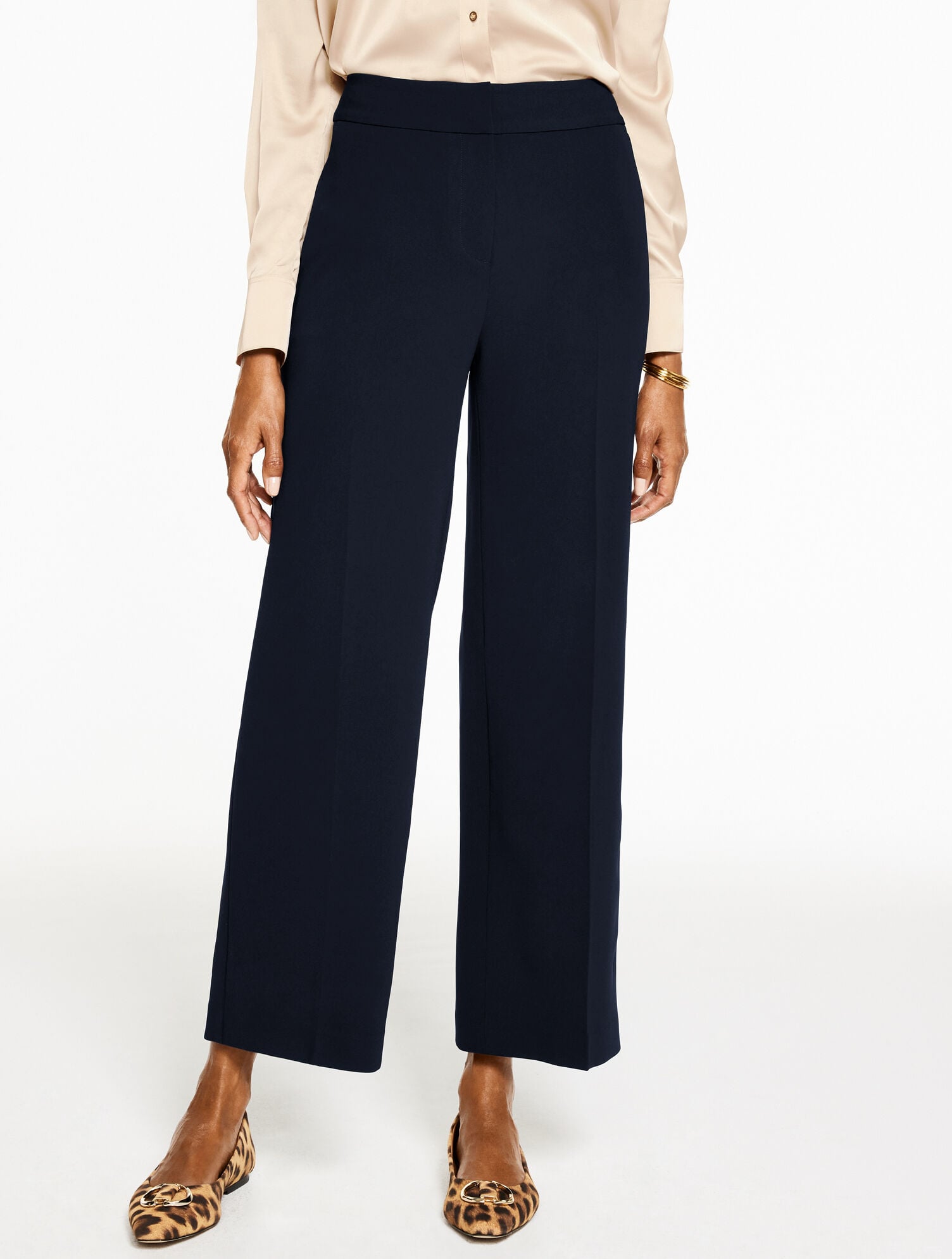 EASY TRAVEL WIDE LEG ANKLE PANTS | Talbots for sale