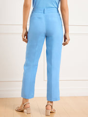 STRAIGHT ANKLE LEG LINEN PANTS | Talbots on sale