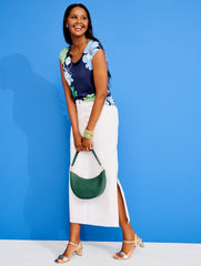 CAP SLEEVE PULLOVER - BOLD FLORAL | Talbots online