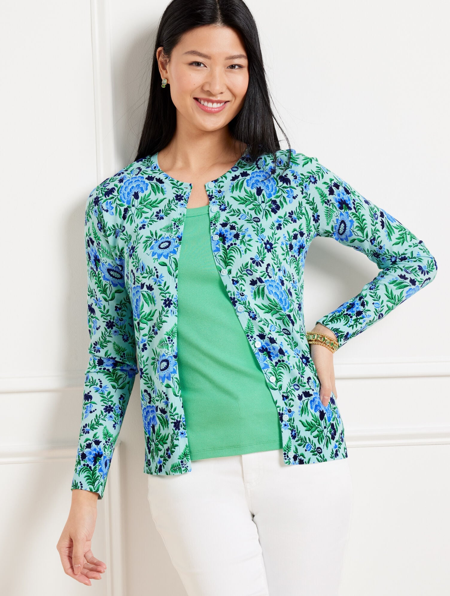 CHARMING CARDIGAN - EXQUISITE FLORAL | Talbots for sale