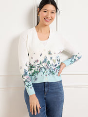 V-NECK CARDIGAN - PENCIL BUTTERFLY | Talbots sale