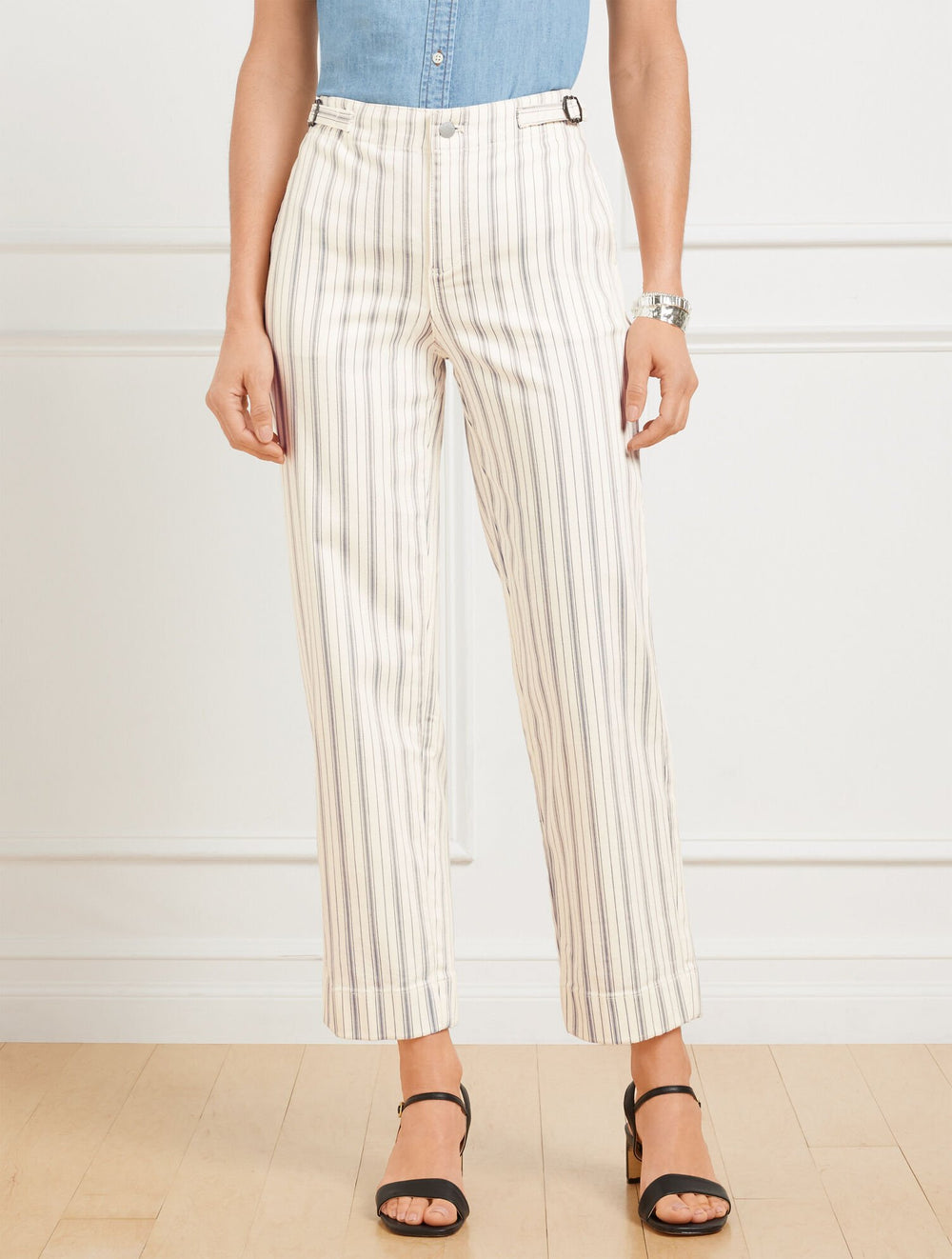 STRAIGHT ANKLE JEANS - HILLSIDE STRIPE | Talbots discount