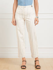 STRAIGHT ANKLE JEANS - HILLSIDE STRIPE | Talbots discount
