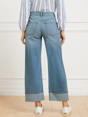 STRAIGHT ANKLE CUFF JEANS - MCCARREN WASH | Talbots discount
