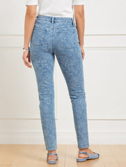 SLIM ANKLE JEANS - LINEAR GARDEN | Talbots US