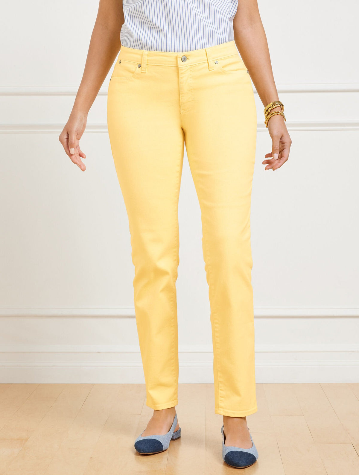 SLIM ANKLE JEANS - GARMENT DYE - CURVY FIT | Talbots on sale