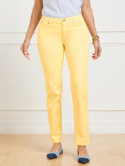 SLIM ANKLE JEANS - GARMENT DYE - CURVY FIT | Talbots on sale