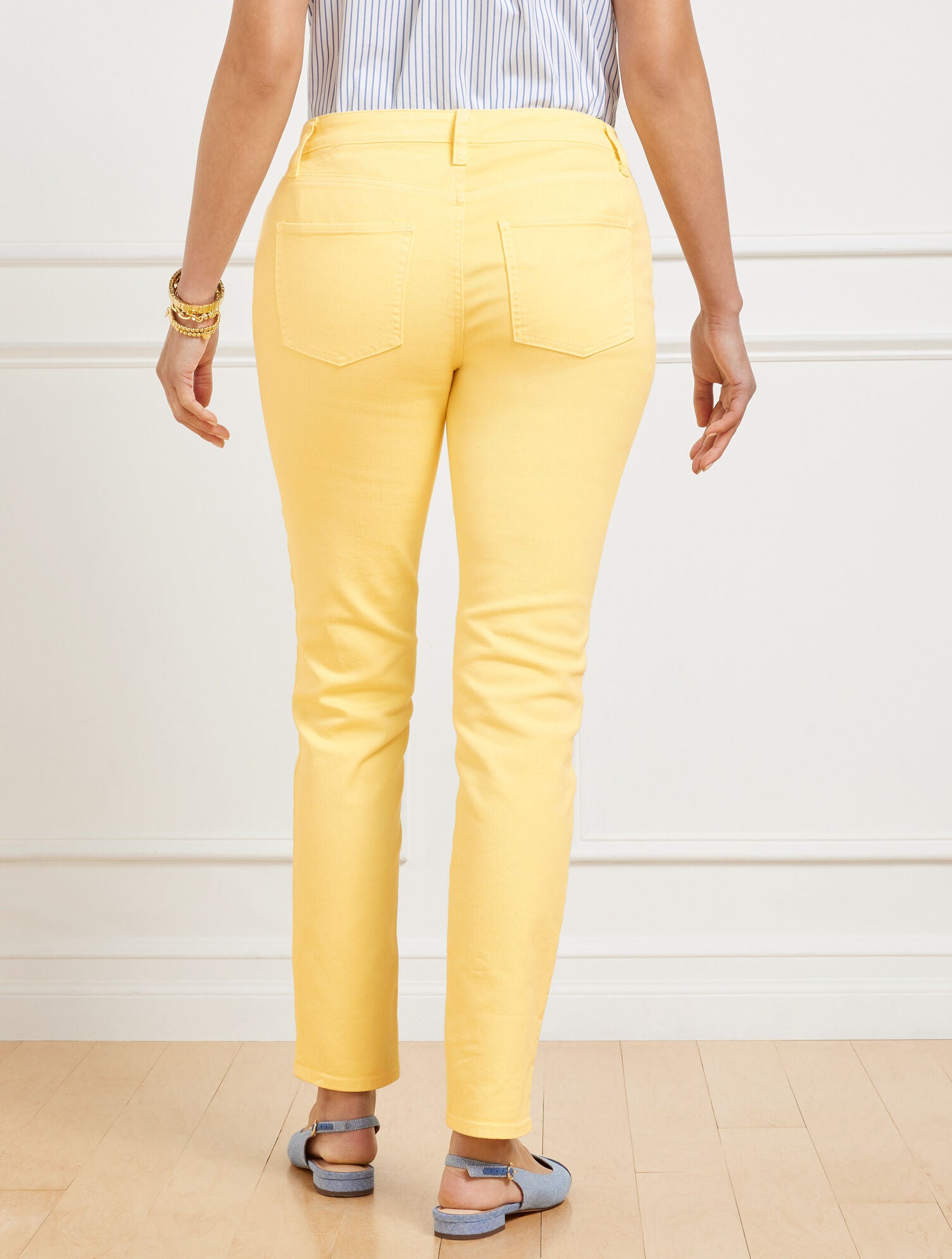 SLIM ANKLE JEANS - GARMENT DYE - CURVY FIT | Talbots on sale