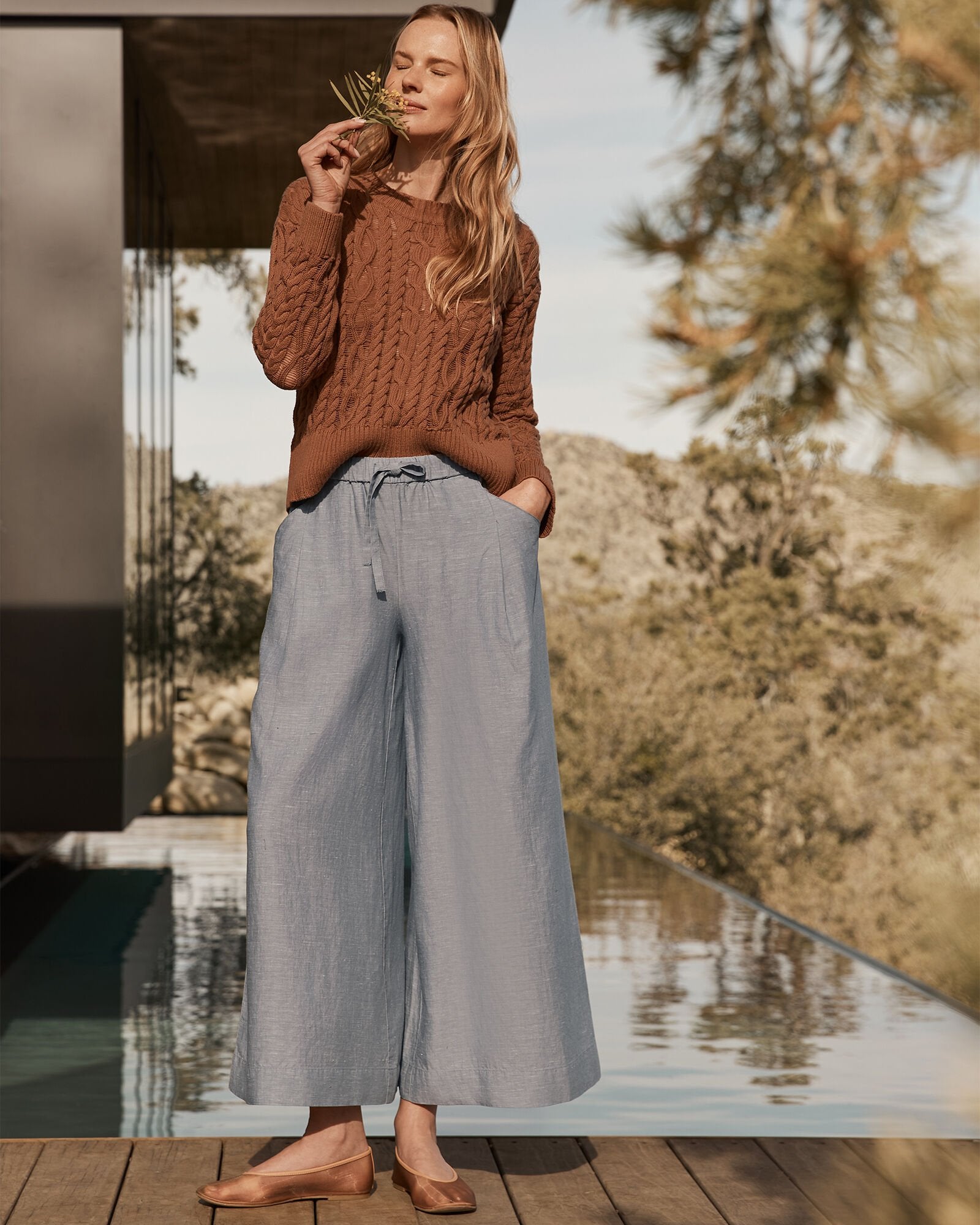 ORGANIC COTTON CABLE KNIT SWEATER | Talbots outlet