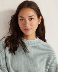 GARMENT-DYED ORGANIC COTTON ROLLNECK SWEATER | Talbots sale