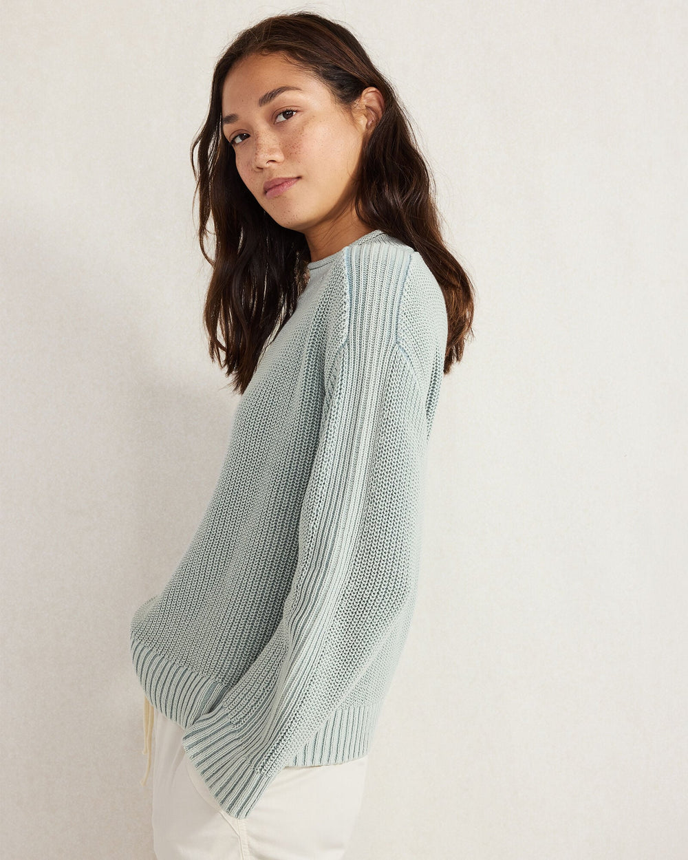 GARMENT-DYED ORGANIC COTTON ROLLNECK SWEATER | Talbots sale