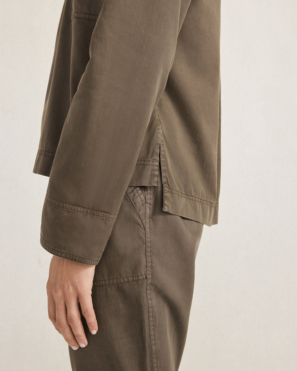 LIGHTWEIGHT TWILL COLLARED PULLOVER | Talbots on sale