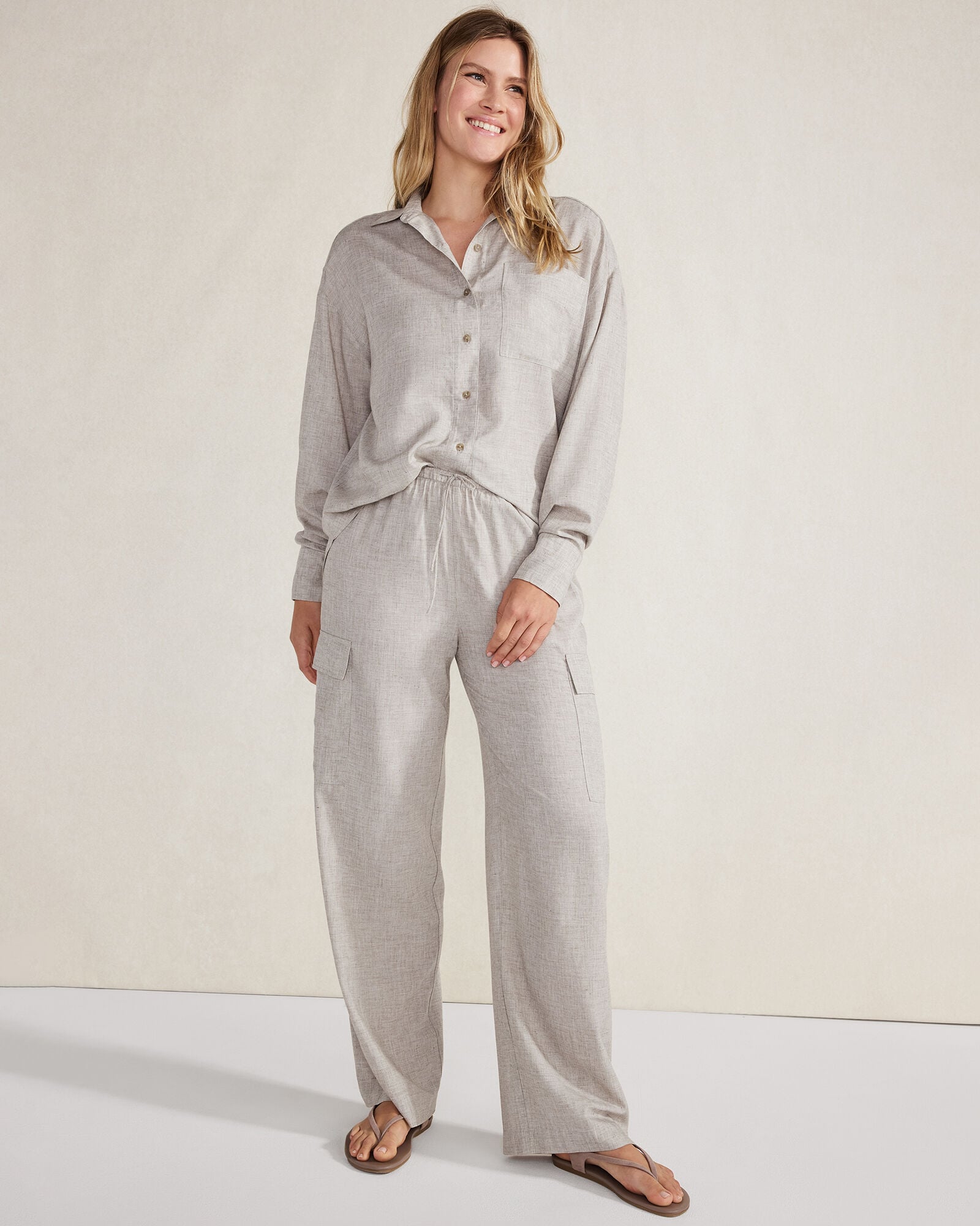 DRAPEY WOOL CARGO PANTS | Talbots near me