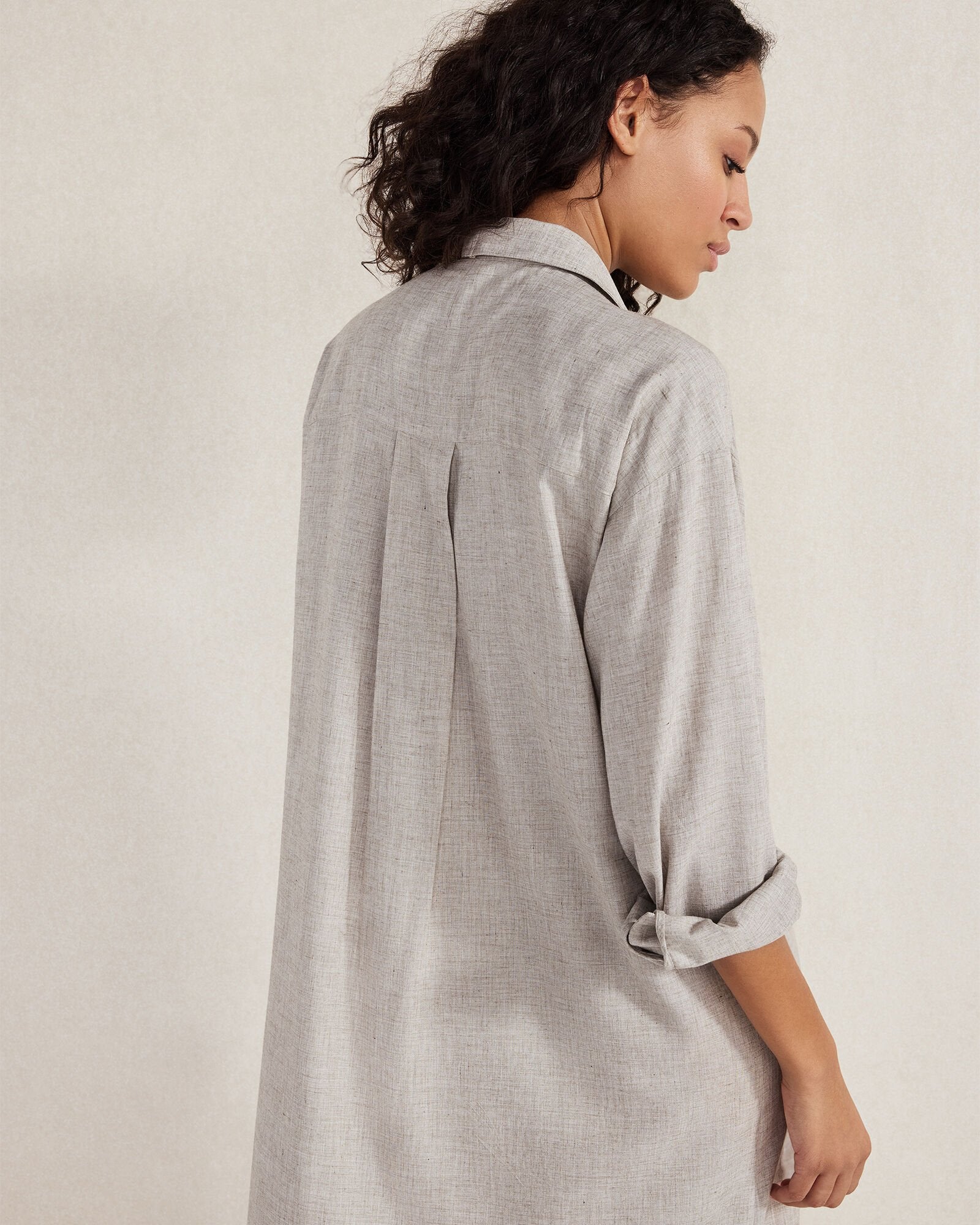DRAPEY WOOL BUTTON DOWN DRESS | Talbots discount
