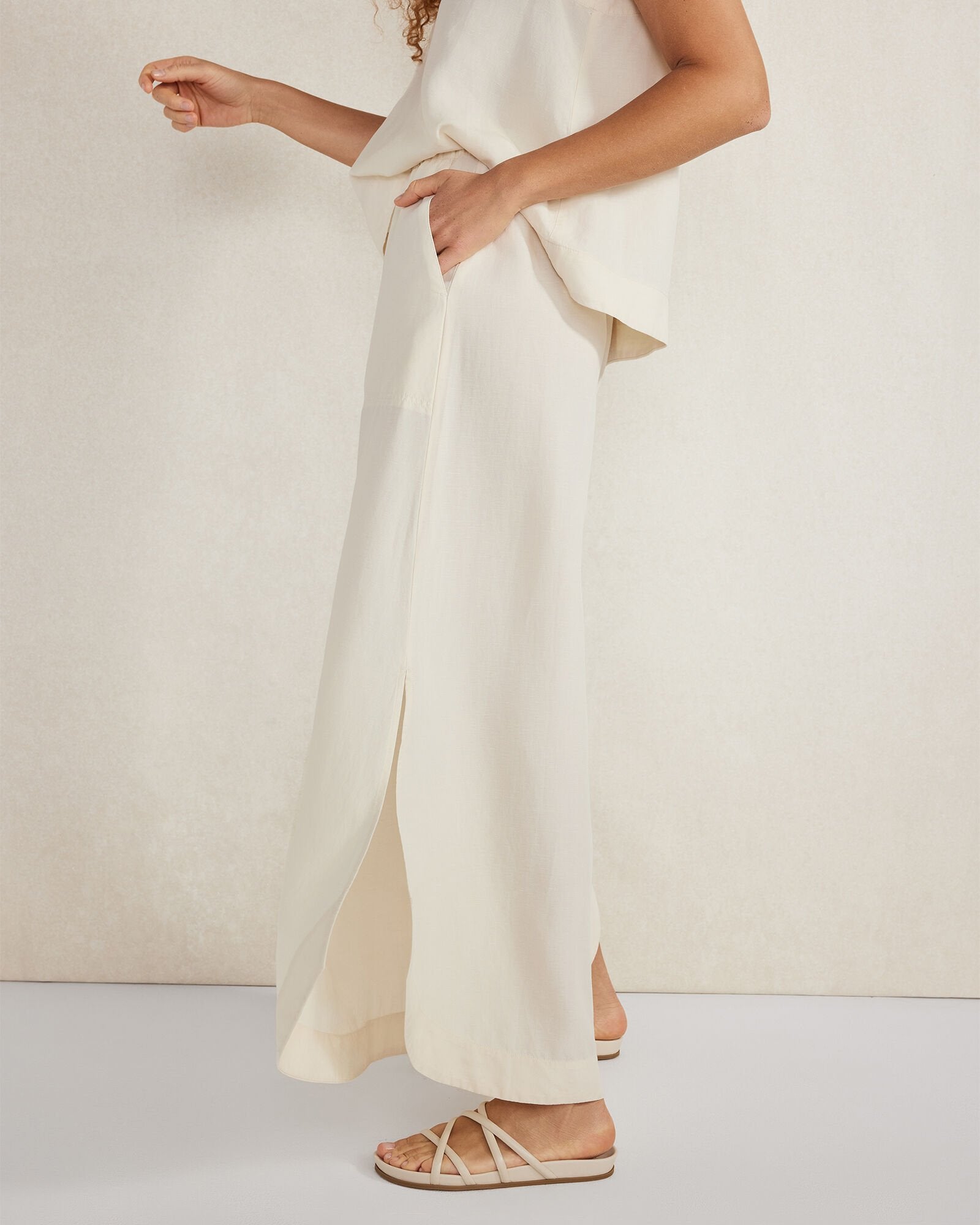 LINEN BLEND MAXI SHIRTTAIL SKIRT | Talbots for sale