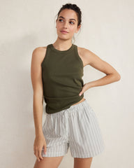 ORGANIC COTTON POPLIN SHORTS | Talbots online