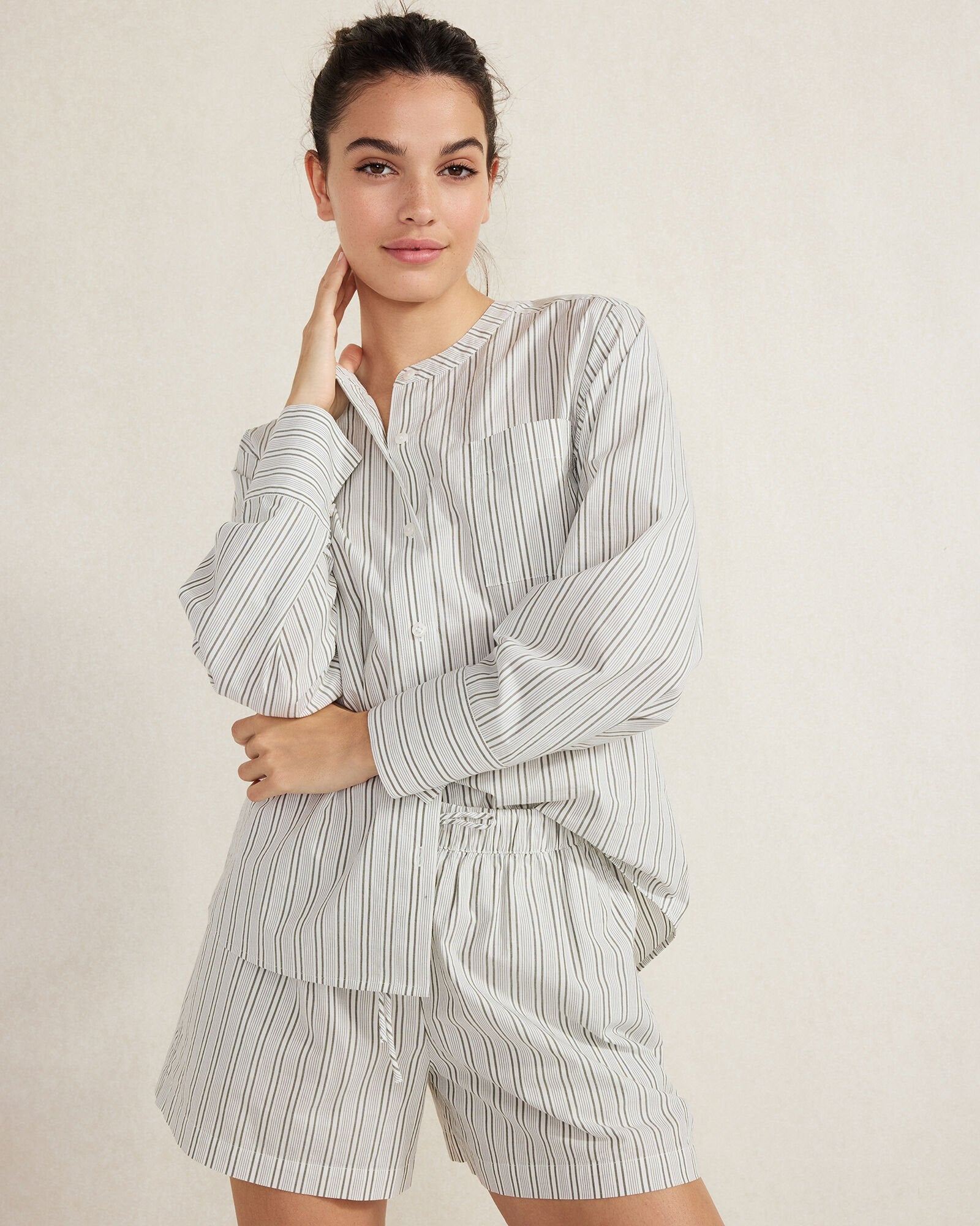 ORGANIC COTTON POPLIN SHORTS | Talbots on sale