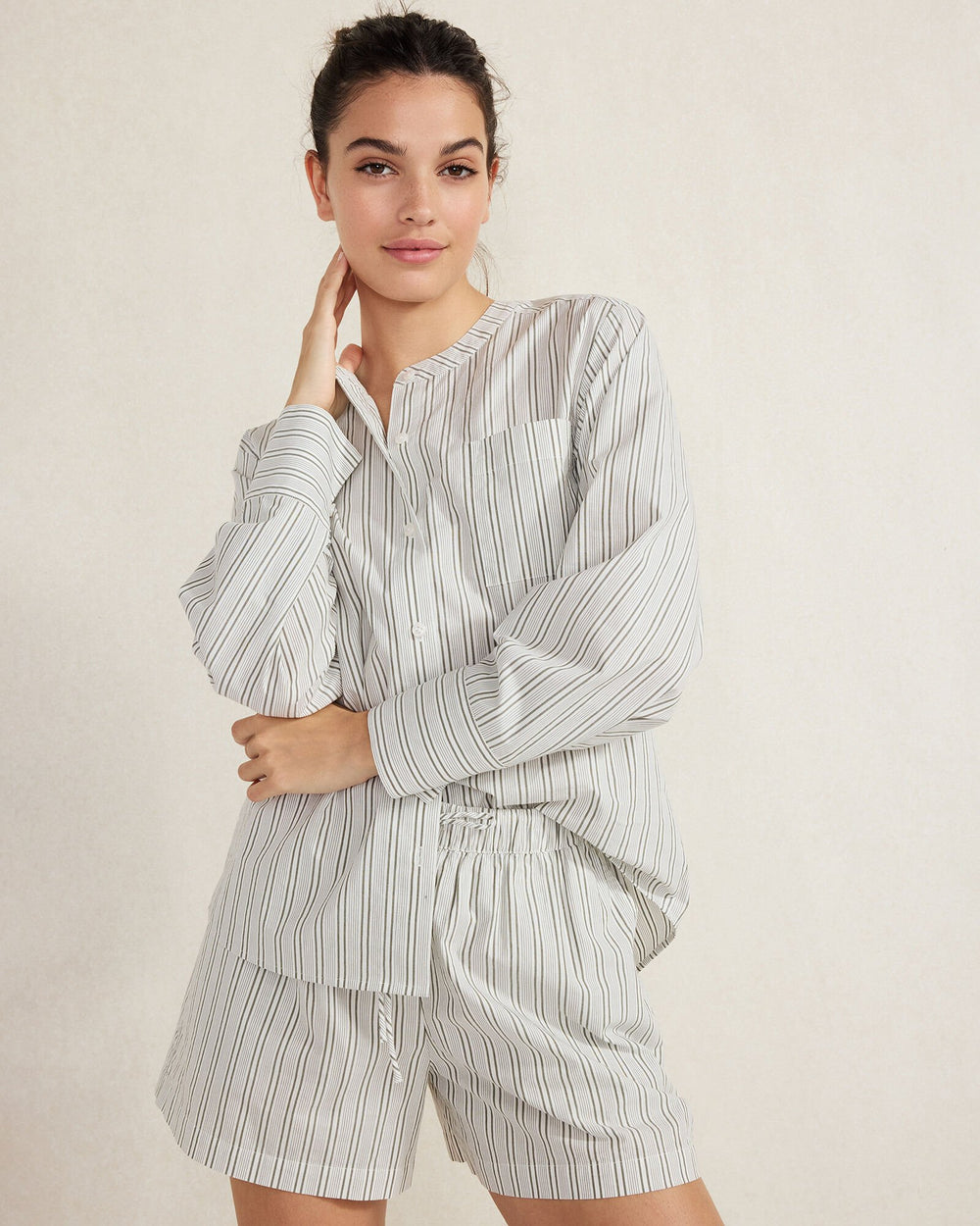 ORGANIC COTTON POPLIN SHORTS | Talbots on sale