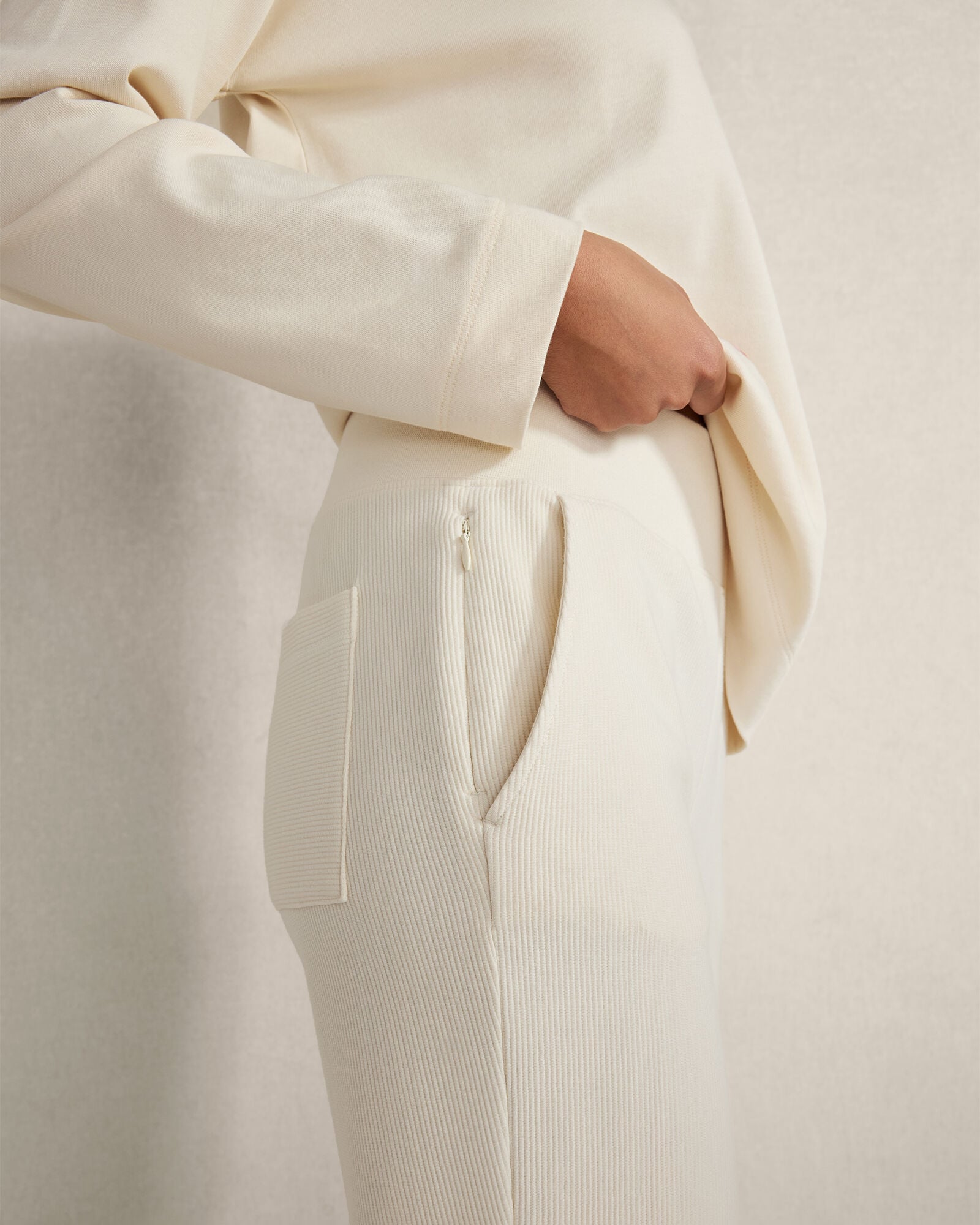 ORGANIC COTTON OTTOMAN RIB PANTS | Talbots outlet
