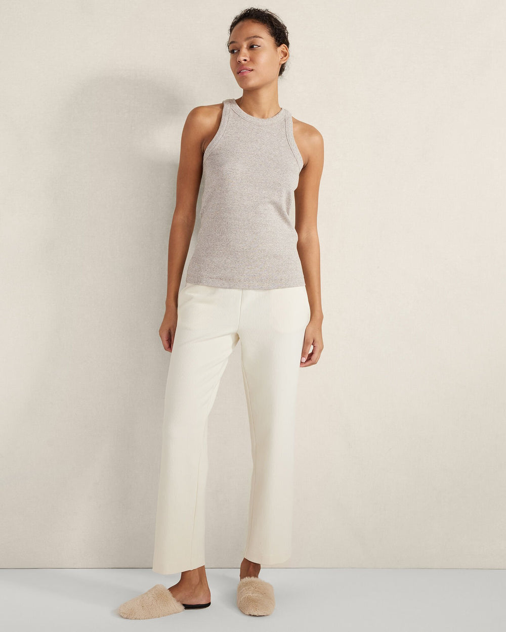 ORGANIC COTTON OTTOMAN RIB PANTS | Talbots online