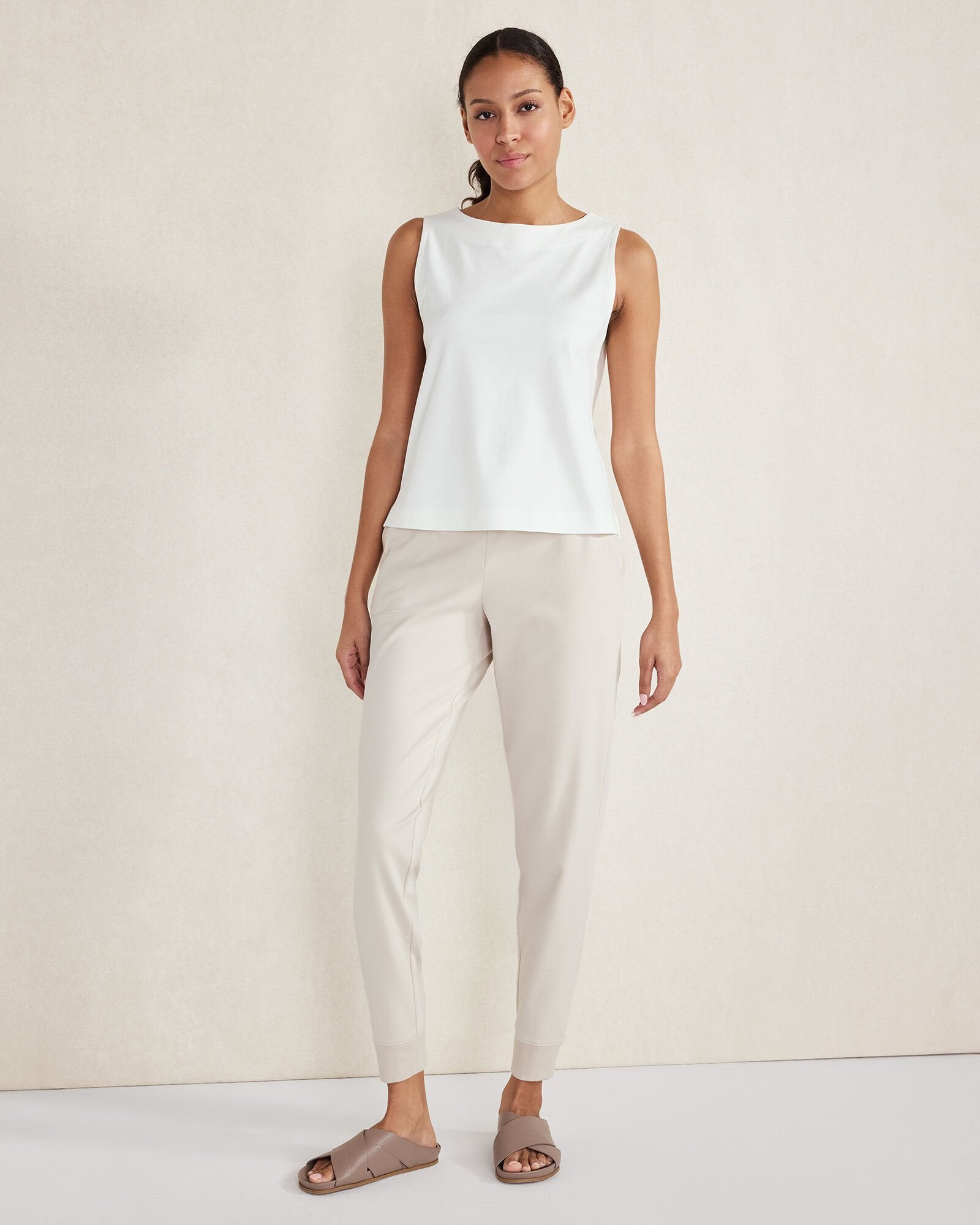 ORGANIC COTTON INTERLOCK JOGGERS | Talbots near me