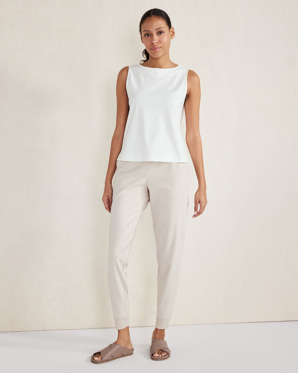 ORGANIC COTTON INTERLOCK JOGGERS | Talbots US