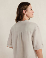 LINEN CUFF SLEEVE TOP | Talbots sale