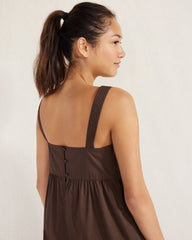 ORGANIC COTTON POPLIN MIDI DRESS | Talbots online