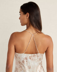 WASHABLE SILK CAMI TRANQUIL FLORAL SLEEP SET | Talbots sale