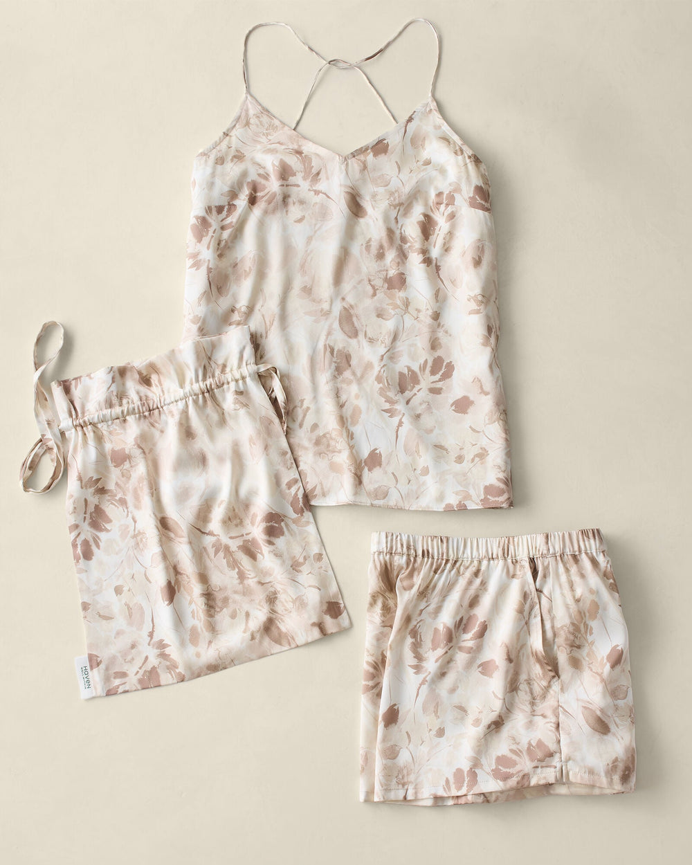WASHABLE SILK CAMI TRANQUIL FLORAL SLEEP SET | Talbots sale