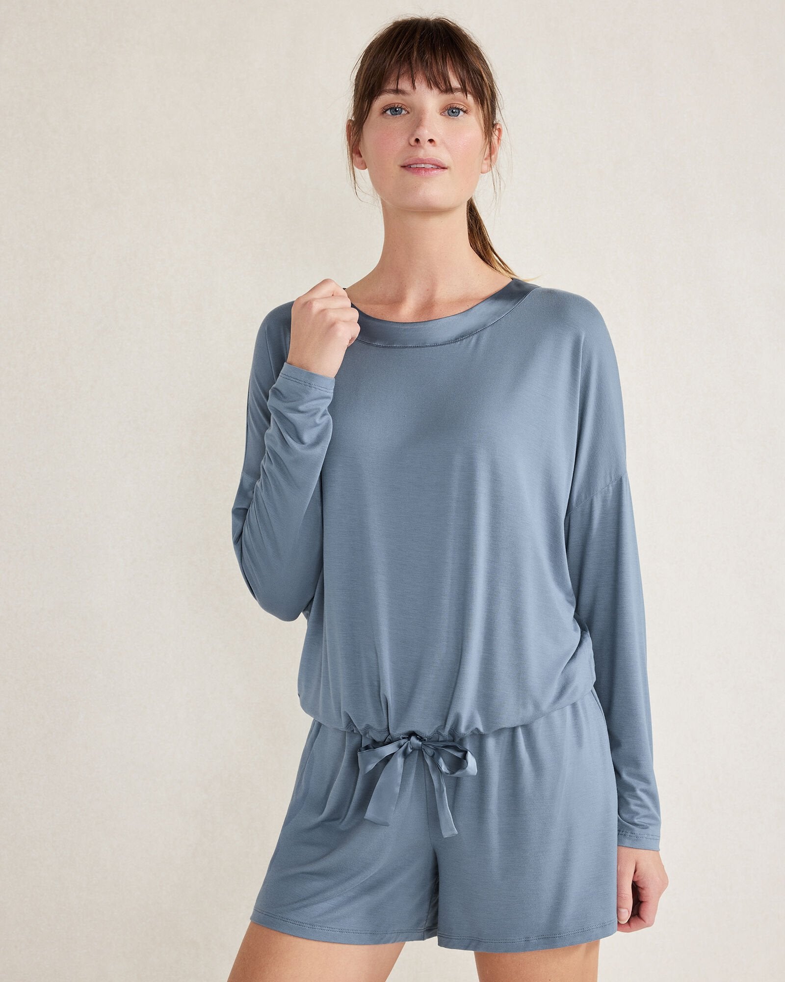 CALM & COOL CINCHED SLEEP TOP | Talbots on sale